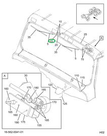 1619425C91 SHAFT ASSY W/S WIPER ARM PIVOT