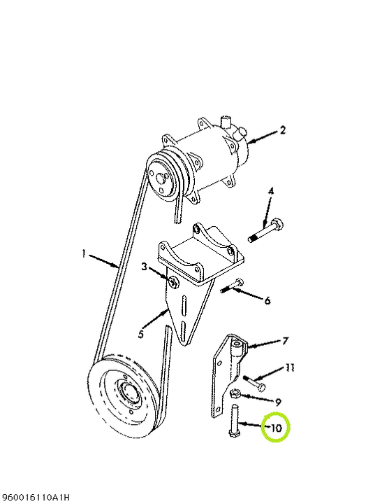 1621038C1 Bolt, Special Hexagon Head 1/2