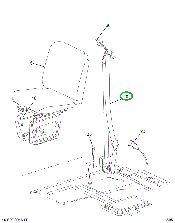 1621320C3 BELT,SAFETY