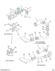 1622639C1 CLAMP AIR CLEANER TUBE OR PIPE