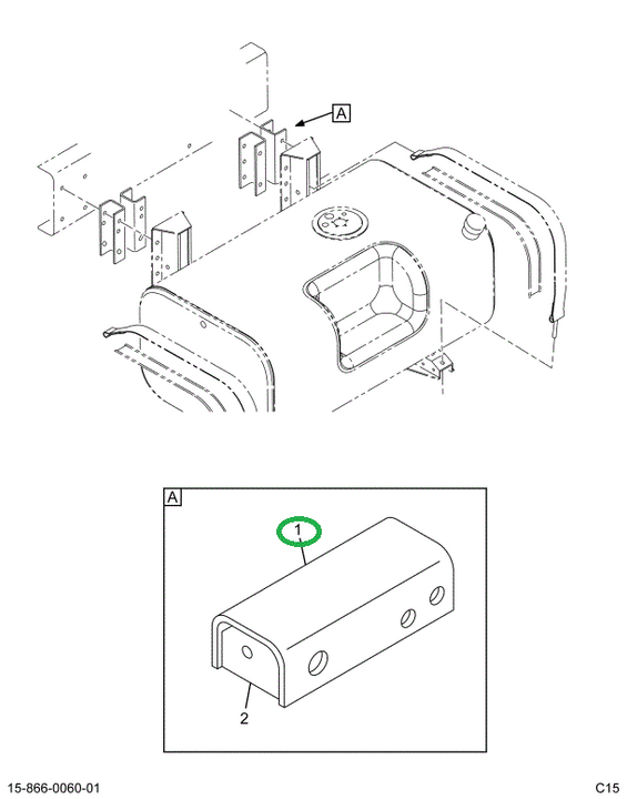 1623027C2 SPACER FUEL TANK MTG