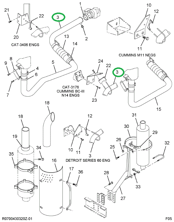 1647473C1 PIPE ASSY EXHAUST