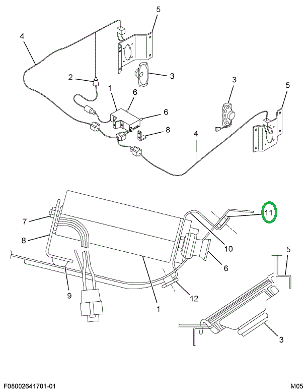 1648671C2 Spacer Radio Cover Panel