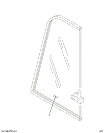 1650714C92 WINDOW VENT TINTED RH