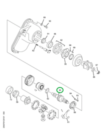1651849C91 SHAFT INPUT W/NUT