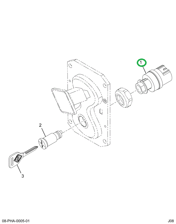 1652307C2 CYLINDER LOCK IGN SW*IGNITION