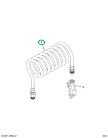 1652607C91 HOSE COIL BRAKE EMERGENCY-RED