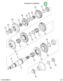 1654838C2 GEAR M/S 2ND & 3RD CLUTCH