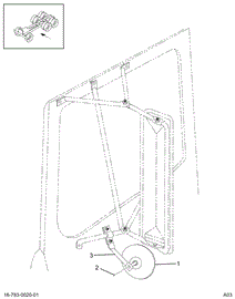 1655624C2 MIRROR RR VW 8 CNVX W/BRKTX W