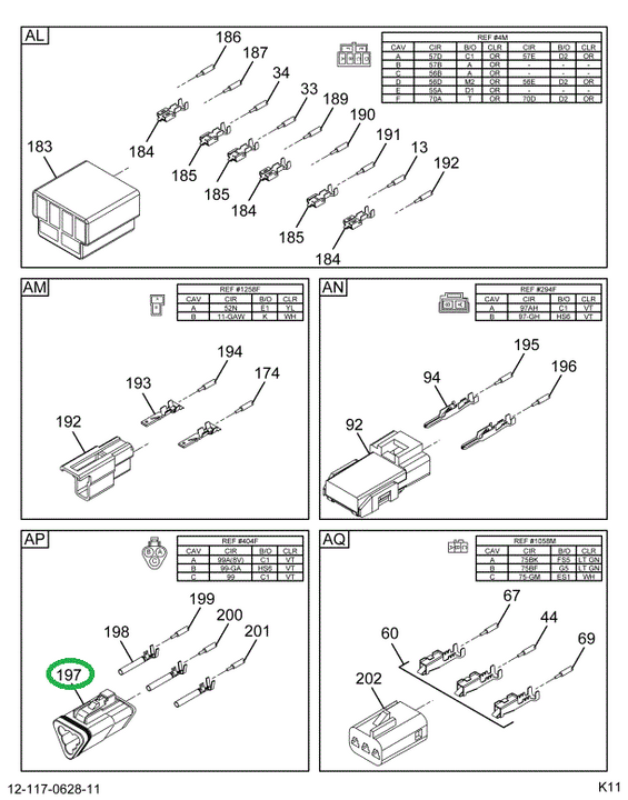 1655702C1 CONNECTOR MALE 3-WAY