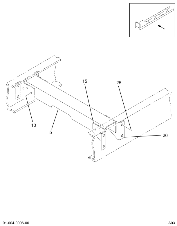 1655969C3 BRACKET XMBR RHF/LHR