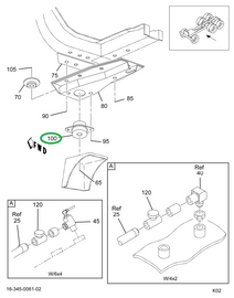 1656874C2 INSULATR,INSULATOR,CAB MTG OR