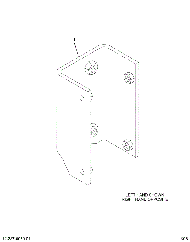 1657415C4 BRACKET ASSY HD HNG TO RDTR RH