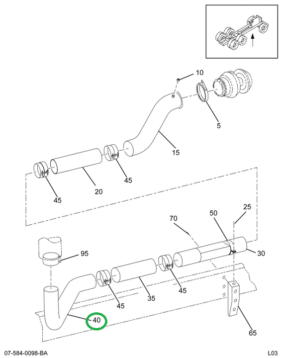 1657418C2 PIPE EXHAUST*EXHAUST