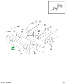 1657754C1 CAP,BUMPER FRONT-END CAP RT-GR