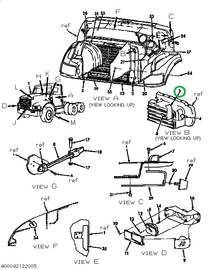 1657769C1 SCREEN AIR INTAKE GRILLE