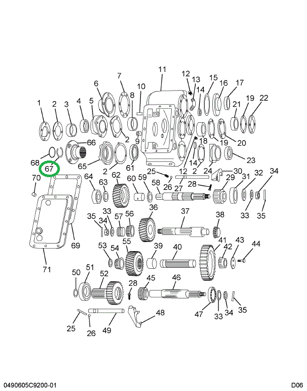 165814R1 Snapring, Transfer Case