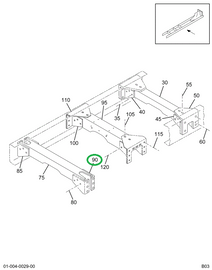 1658172C3 BRACKET CROSSMEMBER EXTEN