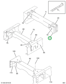 1658173C3 BRACKET CROSSMEMBER EXTEN