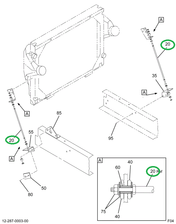 1658189C2 ROD RADIATOR STAY