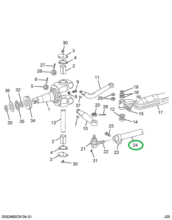1660264C91 ROD  TIE W/CLAMPS