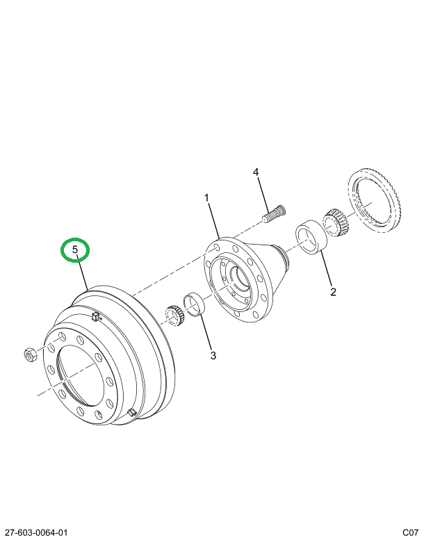 1660600C4 DRUM,FRT WHEEL BRK , FRONT DRU