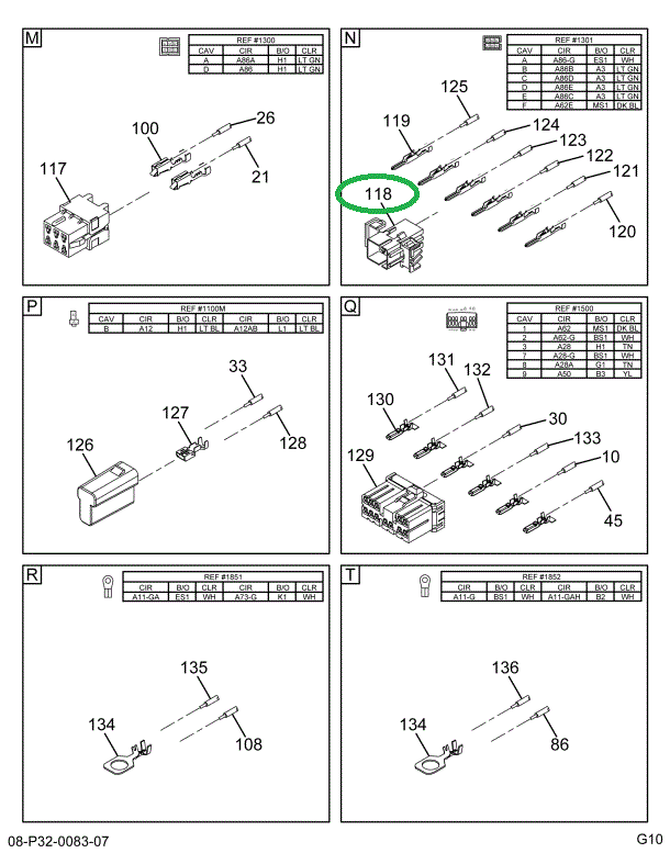 1661201C1 BODY CONNECTOR 6-WAY