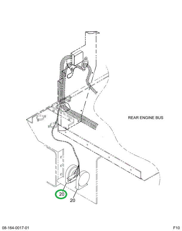 166166R92 HORN ELECT W/BRKTS LO-NOTE 12V