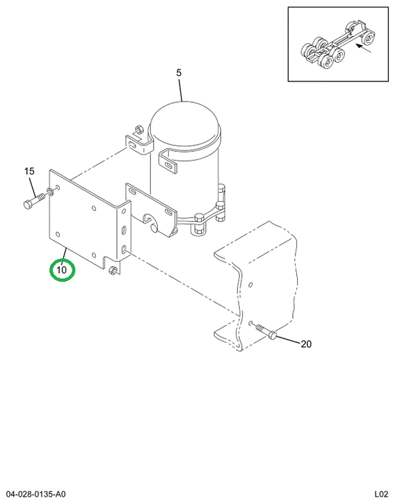 1661706C8 Bracket, Air Drier