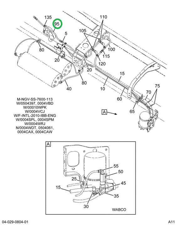 1661711C92 Hose, Air Teflon, 30.0 Inch /s