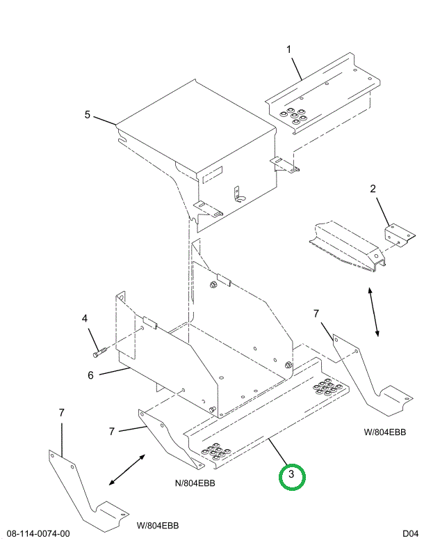 1661826C3 STEP *BATTERY BOX-LOWER