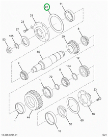 1663084C1 RETAINER OUTPUT SHAFT BRG OR S