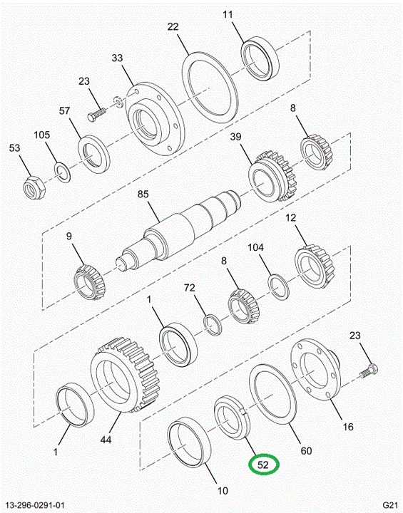 1663100C1 NUT SELF LOCKING T/C