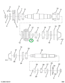 1663121C1 Spacer, Output Shaft Bearing,