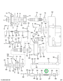 1663137C1 Spring, Transfer Case Shift Le