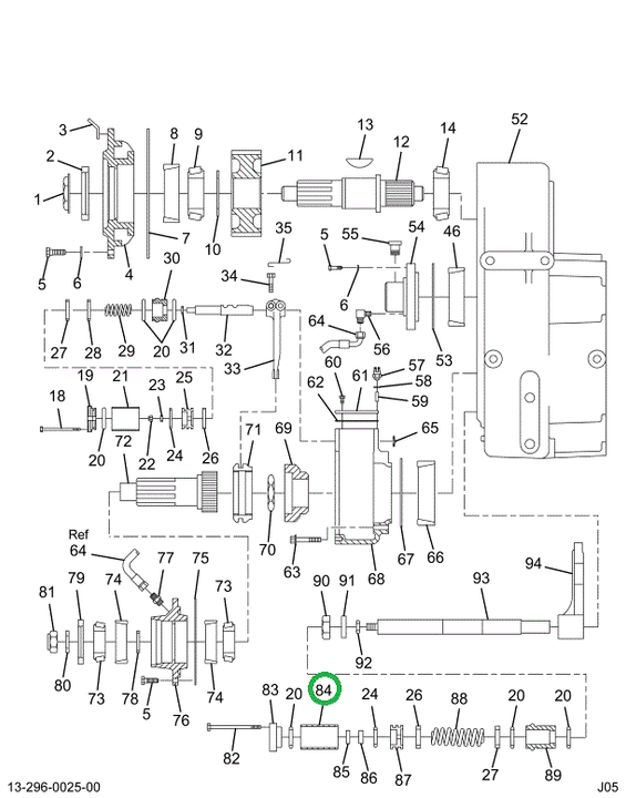 1663138C1 Spacer, Shift Cylinder, Transf