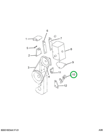 1663205C1 BOLT SPL 1/2-13 X 1 1/4 BUTTON