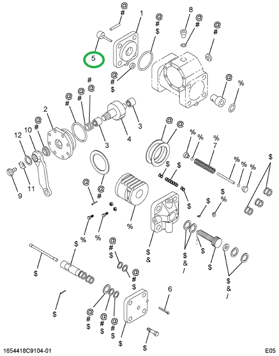 1663628C1 PLUNGER KIT CYLINDER HEAD