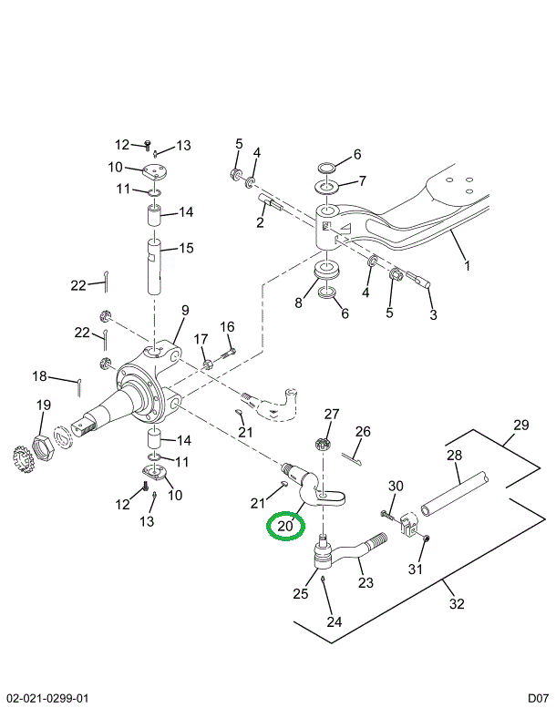 1664124C1 ARM STRG TIE ROD RT