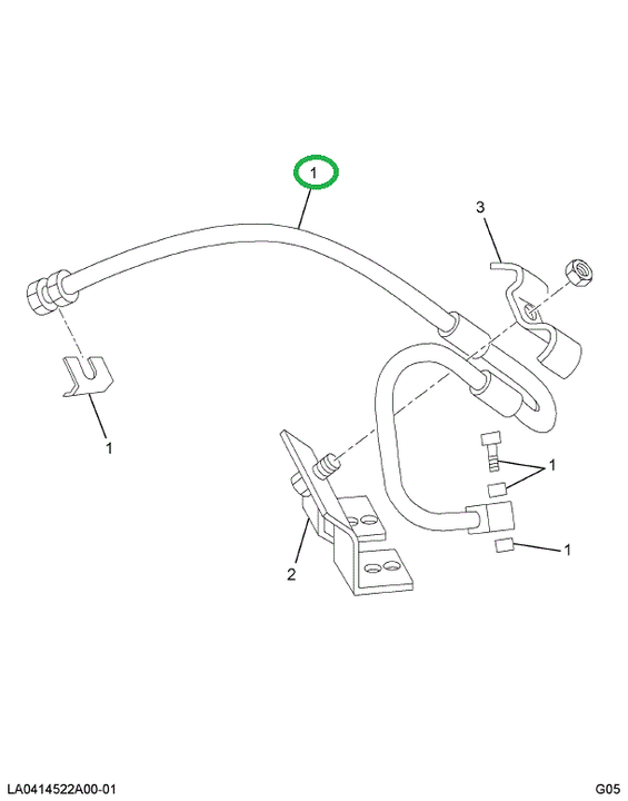 1664136C2 HOSE HYDV