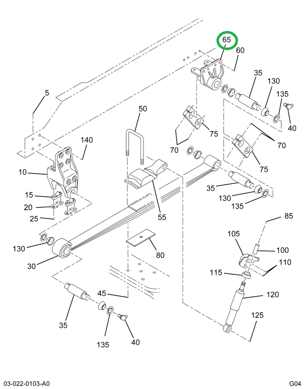 1664434C2 BRACKET,FRT SPG RR