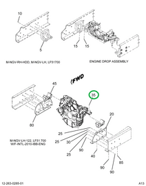 1664730C8 INSULATR,INSULATOR SNUBBER ENG