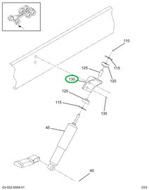 1664847C1 BRACKET SHK/ABS MTG UPR