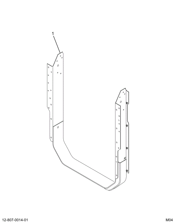 1664878C8 SUPPORT RAD MTG HORSE COLLAR