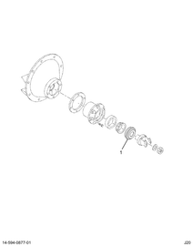 1665329C91 AXLE,KIT DIFF BRG/SEAL