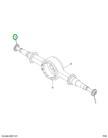 1665499C1 SHAFT RR AXLE