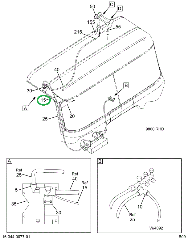 1666147C4 CABLE AIR HORN PULL
