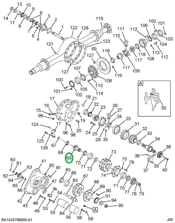 1666300C91 Gear Set, Ring And Pinion Diff