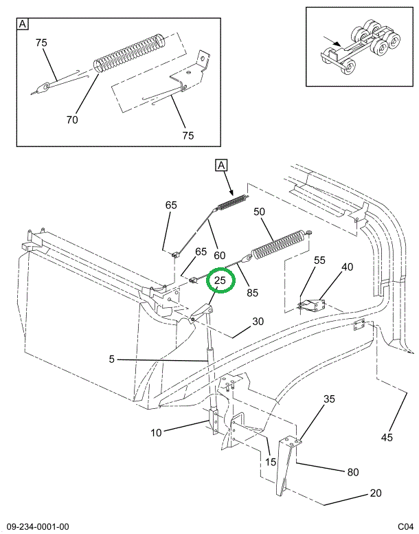 1666541C2 BRACKET HOOD SHK ABSORBER