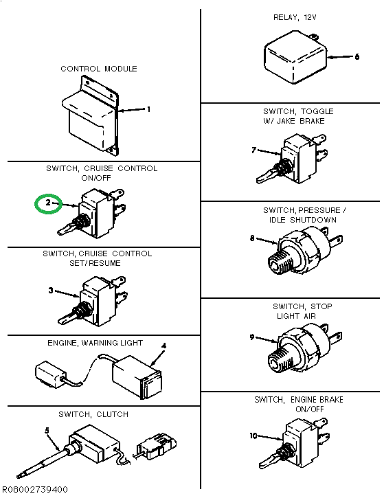1666926C91 SWITCH DOUBLE POLE DOUBLE THRO